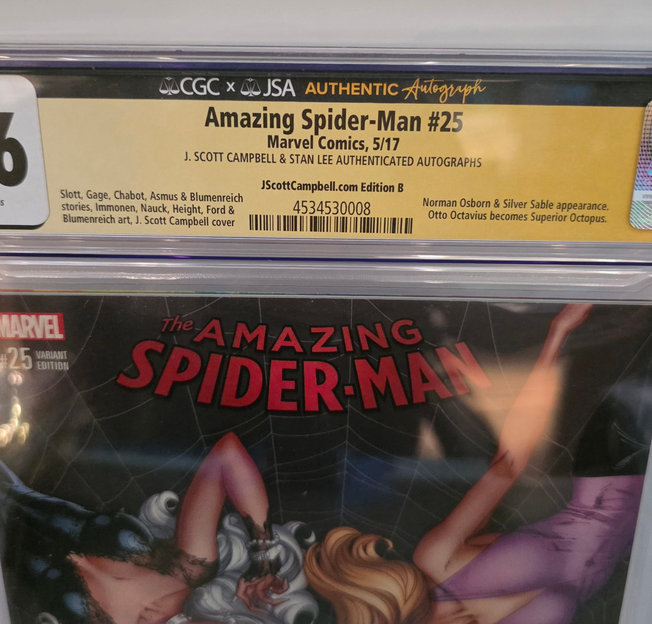 9.6 CGC -J. Scott Campbell