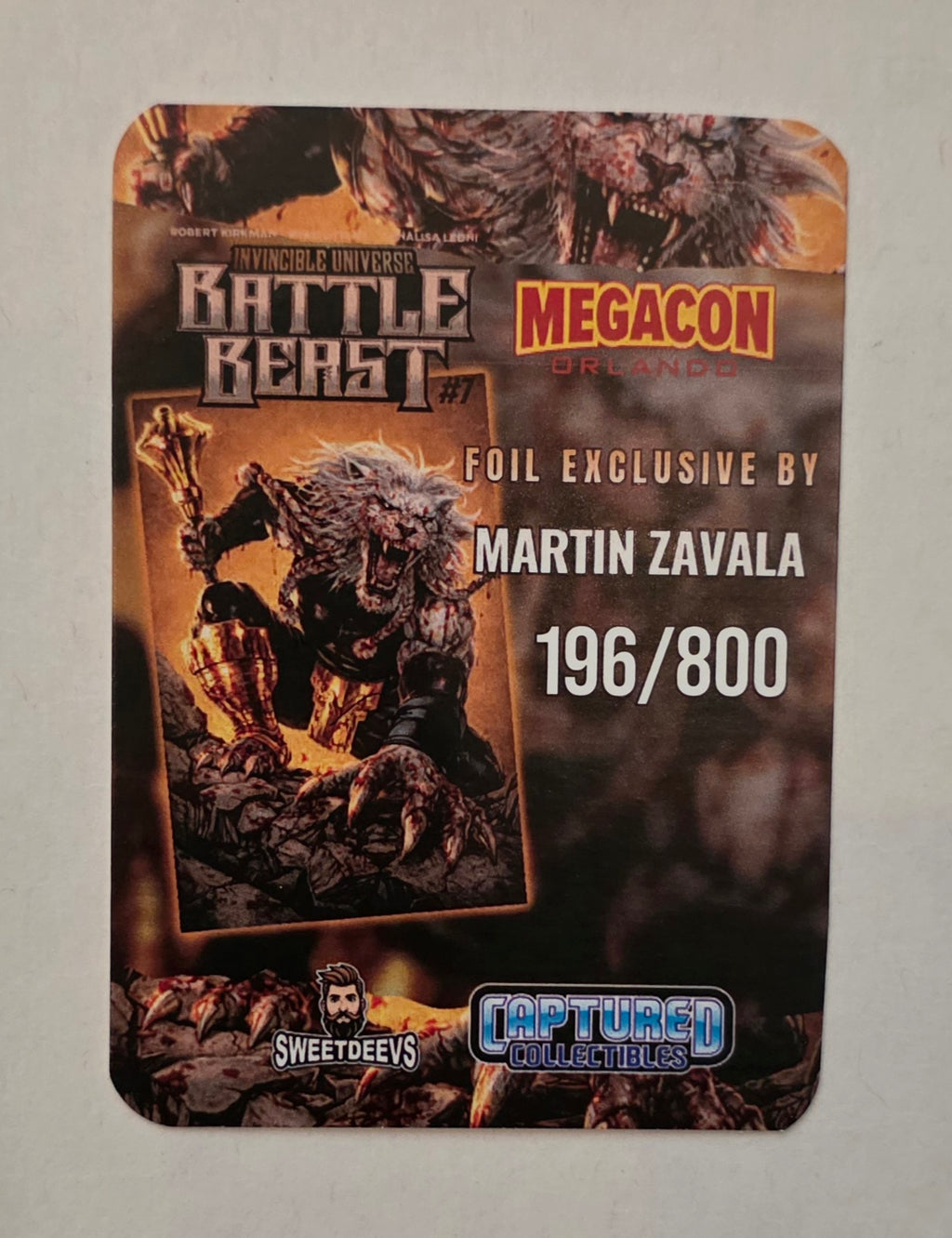 Invincible Universe: Battle Beast #7 - Martin Zavala #196/800