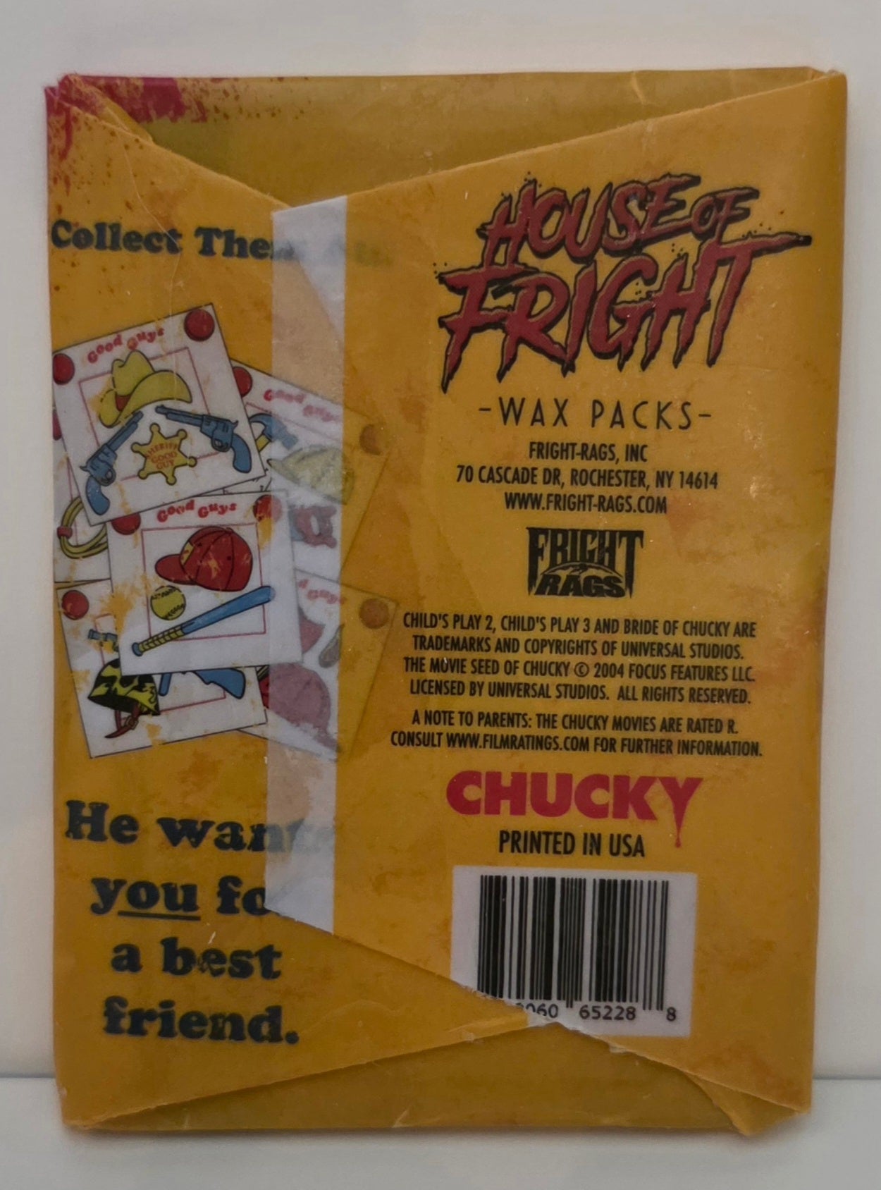 House of Fright- wax Packs: Chucky