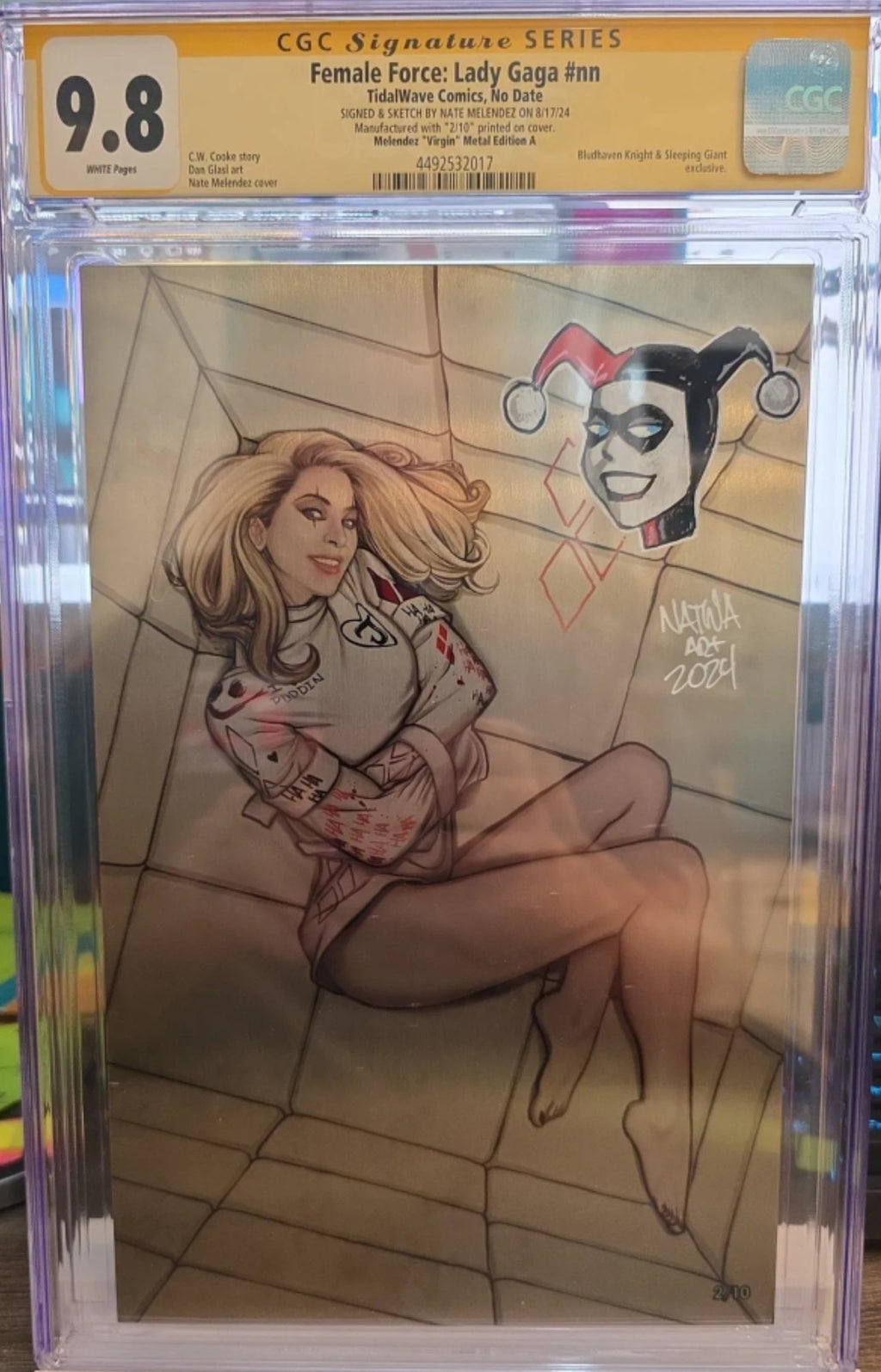 9.8 CGC Yellow Sig series Label