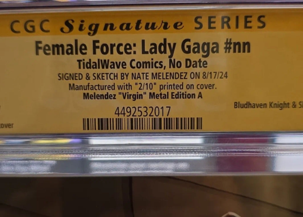 9.8 CGC Yellow Sig series Label